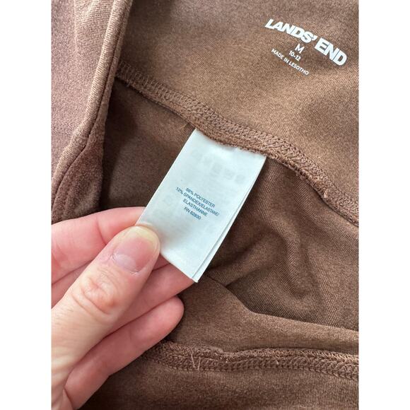 Lands' End Womens Brown Leggings Medium - Picture 3 of 4